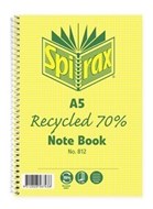 Spirax 812 Recycled Notebook A5 120 Page