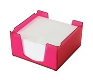Italplast I 130Ptpk Tinted Coloured Memo Cube With Paper Tint Pink