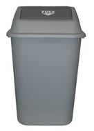 Italplast I 182 Swing Top Bin Heavy Duty 42 Litre Grey