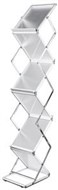 Banner Source Alloy And Acrylic Folding Floor Display A4 X 6 With Locking Carry Case