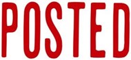 Xstamper 1047 Message Stamp Posted Red
