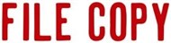 Xstamper 1071 Message Stamp File Copy Red