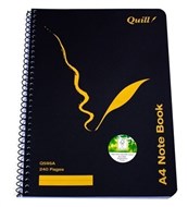 Quill Q595A Note Book Spiral Bound A4 Side Opening With 240 Pages Made From Fsc Certified Paper