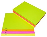 Quill Office Paper Xl A4 80Gsm Fluoro Assorted Pack 500