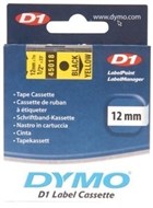 Dymo D1 Labelling Tape Black On Yellow 12Mm X 7M