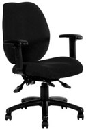 Ys Design Sabina Office Chair YS43 High Back With Arms Black