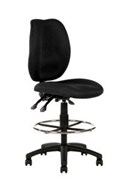 Ys Design Sarah Draughtsman Chair High Back Black