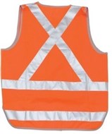 Zions Day/Night Hi Vis Safety Vest Large Orange