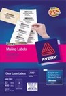 Laser Quick Peel Clear Labels