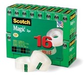 3M Scotch 810 Magic Tape Multi Pack 19Mm X 25M Pack 16