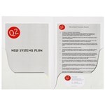 Marbig A4 Presentation Folder Gloss White Double Pocket 10 Pk