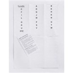 Crystalfile Inserts AZ White Pack 50