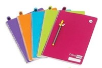 Marbig Colourhide Notebook Side Open A4 120 Page