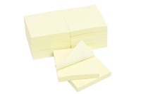 Marbig Enviro Notes Yellow 75 X 75Mm Pack 12