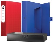 Marbig Box File A4 Pp With Button 60Mm Black
