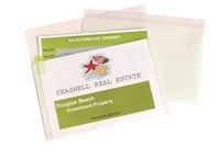 Marbig Ez Access 2Section Wallet Clear Wth White