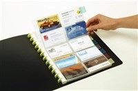 Marbig Kwik Zip 2121002 Business Card Refills A4 Pack 10