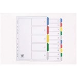 Marbig Polypropylene Dividers A4 5 Tab Multi Coloured