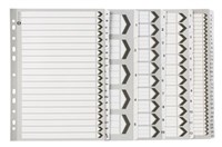 Marbig Dividers Index A4 Black And White 15 Tab