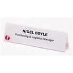 Rexel Name Plates 210 X 59Mm Large Pack 25