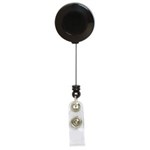 Rexel Retractable Id Card Holder With Strap Black