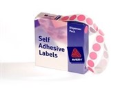 Avery 937241 Round Labels 14Mm Pink Box 1050