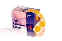 Avery 937248 Round Labels 24Mm Orange Box 500