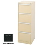 Brownbuilt Legato 4 Drawer Filing Cabinet Black Ripple