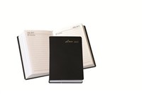 Luxe Pocket Diary 108 X 76Mm 1 Day To Page Black Pvc Cover