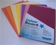 Cumberland Cardboard Warm 200Gsm A4 Assorted Colours Pack 50
