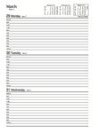 Collins 34M4 Financial Year Diary A4 Week To View Green