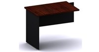 Ddk Accent Fixed Empty Desk Return 900 X 600 X 725Mm RedgumBlack