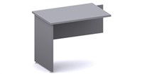 Ddk Accent Fixed Empty Desk Return 1200 X 600 X 725Mm GreyGrey