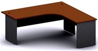 Ddk Accent Radial Workstation 2 Piece Right Hand Return 1800 X 750  1800 X 600 X 725Mm IsCherrywood