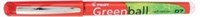 Pilot Begreen Greenball Liquid Ink Rollerball Pen Fine Red