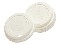 White Lid To Suit 12Oz Cup Box 1000