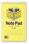 Spirax 563 Top Opening Spiral Note Pad Shorthand 8 X 5 100 Page