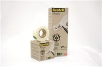 3M Scotch 900 Magic Tape Recycled 19Mm X 33M 3 Rolls