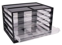 Italplast I 326Blk Document Cabinet 5 Drawer A4 Black