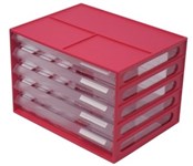 Italplast I 326Fw Fruit A4 Document Cabinet 5 Drawer Watermelon