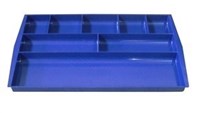 Italplast I 70Ab Drawer Tidy 8 Compartment Antique Blue