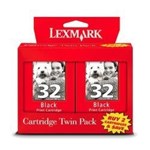 Lexmark No 32 Inkjet Cartridge Pack 2