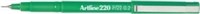 Artline 220 Fineliner Superfine 02Mm Green