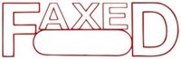 Xstamper 1350 Message Stamp FaxedDate Red