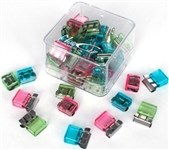 Mori Clips Small Asst Colours Pack 50