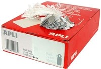 Apli 390 Strung Tickets 22X35Mm White Pack 500