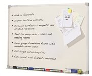 Penrite Porcelain Wall Mounted Whiteboard 2400 X 1200Mm