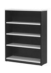 Ys Design Oxley Bc12 Bookcase 4 Shelves 1200 X 315 X 900Mm WhiteIronstone