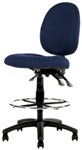 Ys Design Tasman Draughtsman Chair Medium Back Blue
