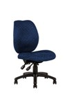 Ys Design Sarah Task Chair High Back No Arms Blue